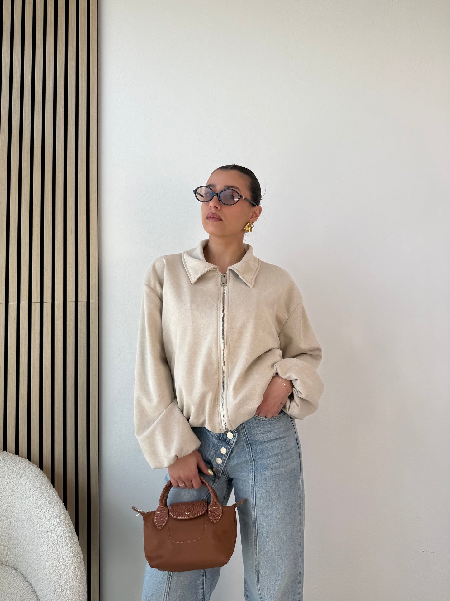 Bomber in camoscio TREND