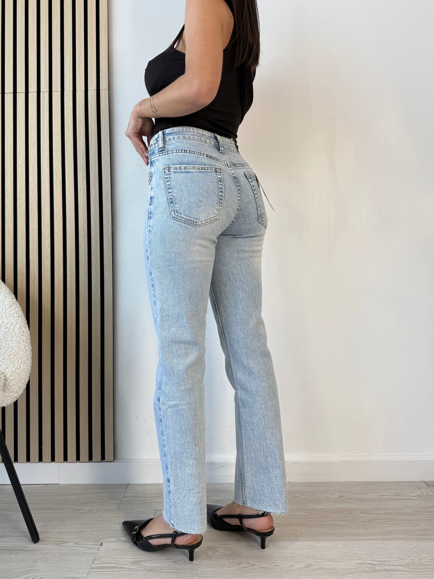 Jeans gioiello a sigaretta