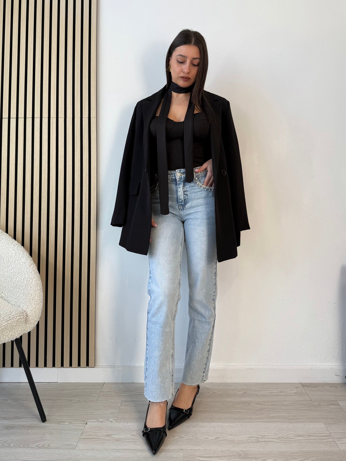 Jeans gioiello a sigaretta