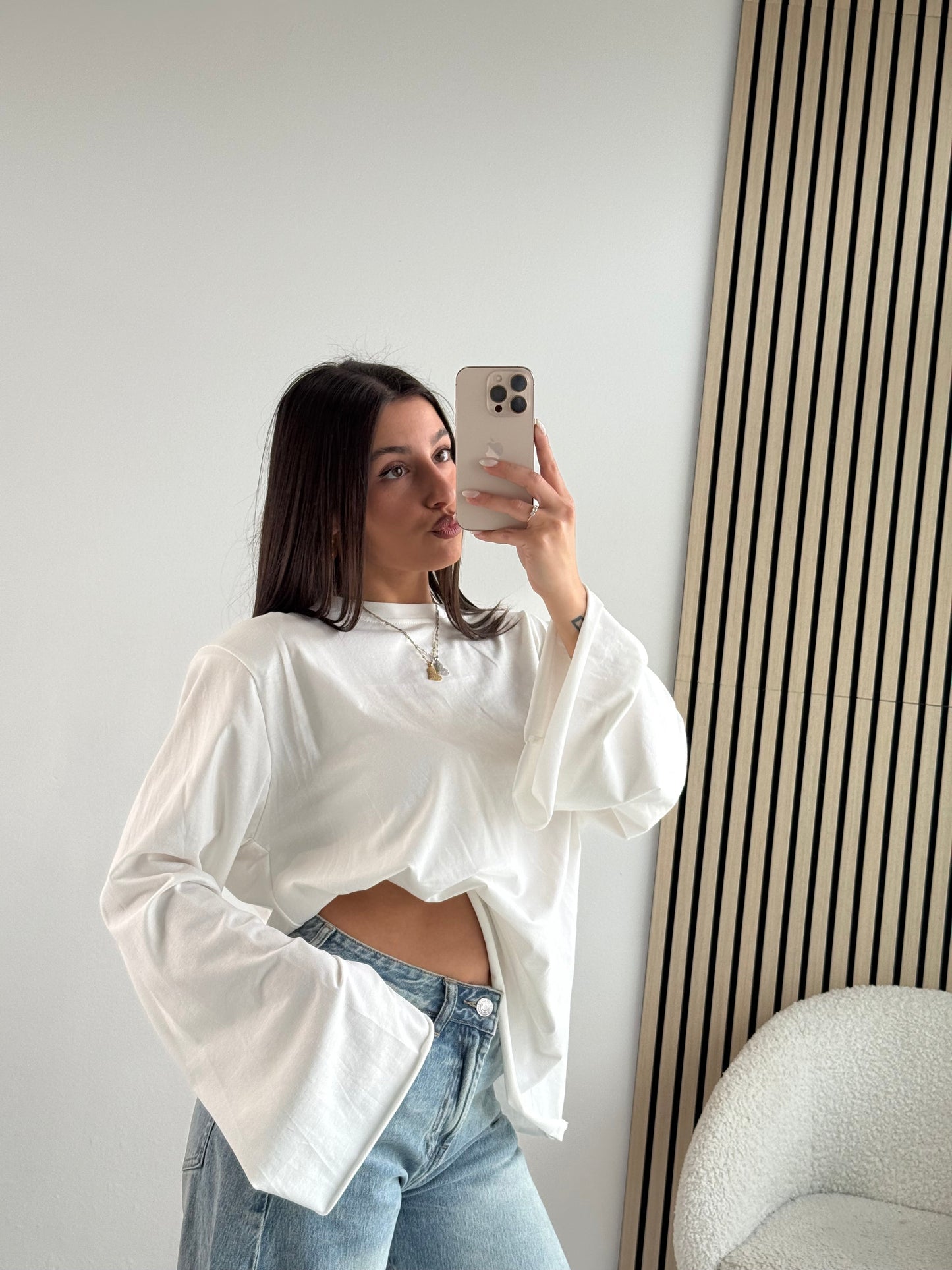 T-shirt canotta a manica larga