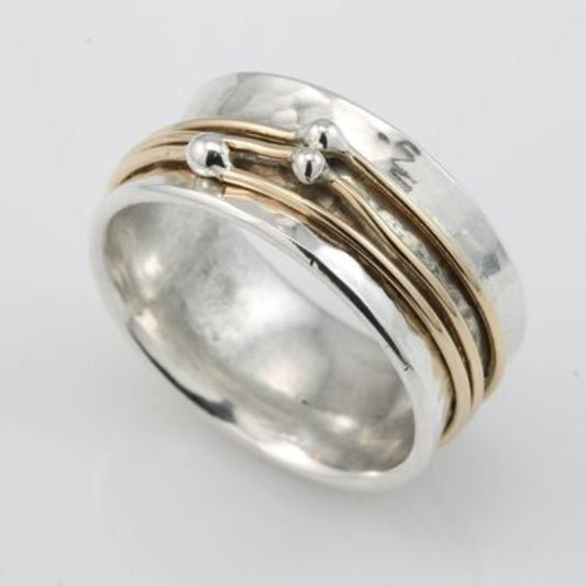 Lidia - Anello in Argento Placcato Oro Vintage