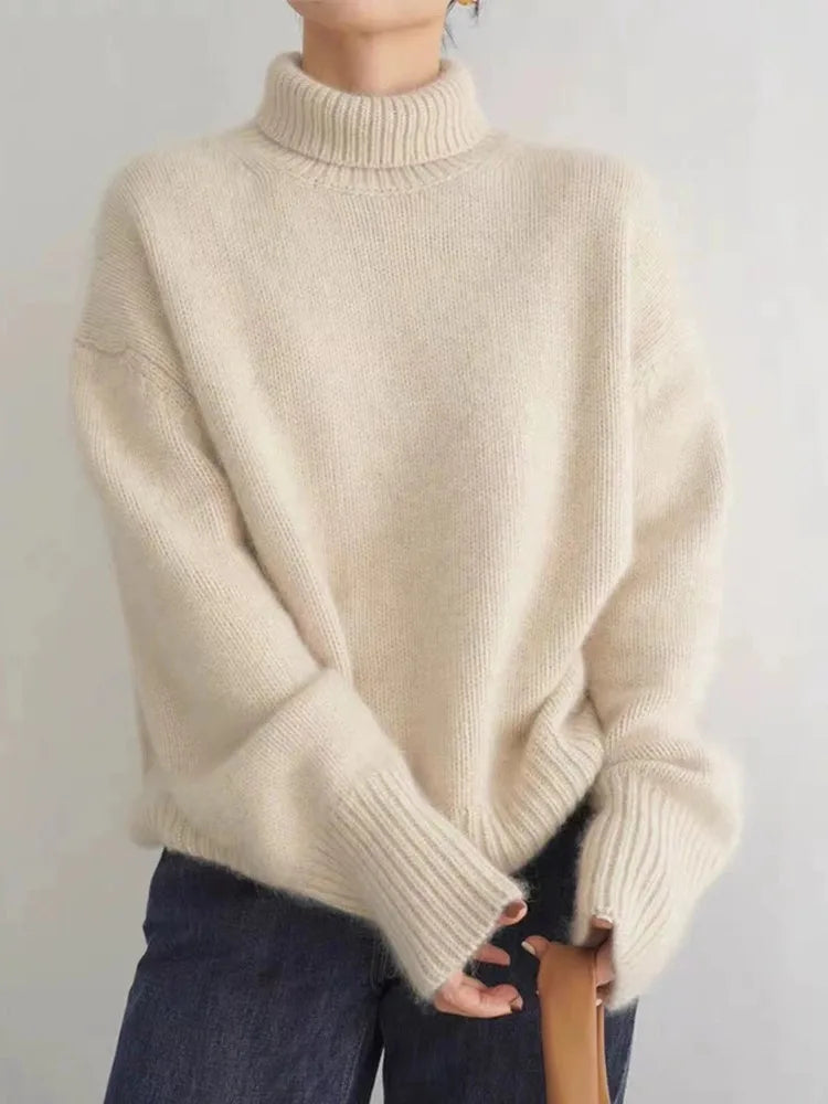 Melody - Lussuoso Maglione Dolcevita Cashmere Donna