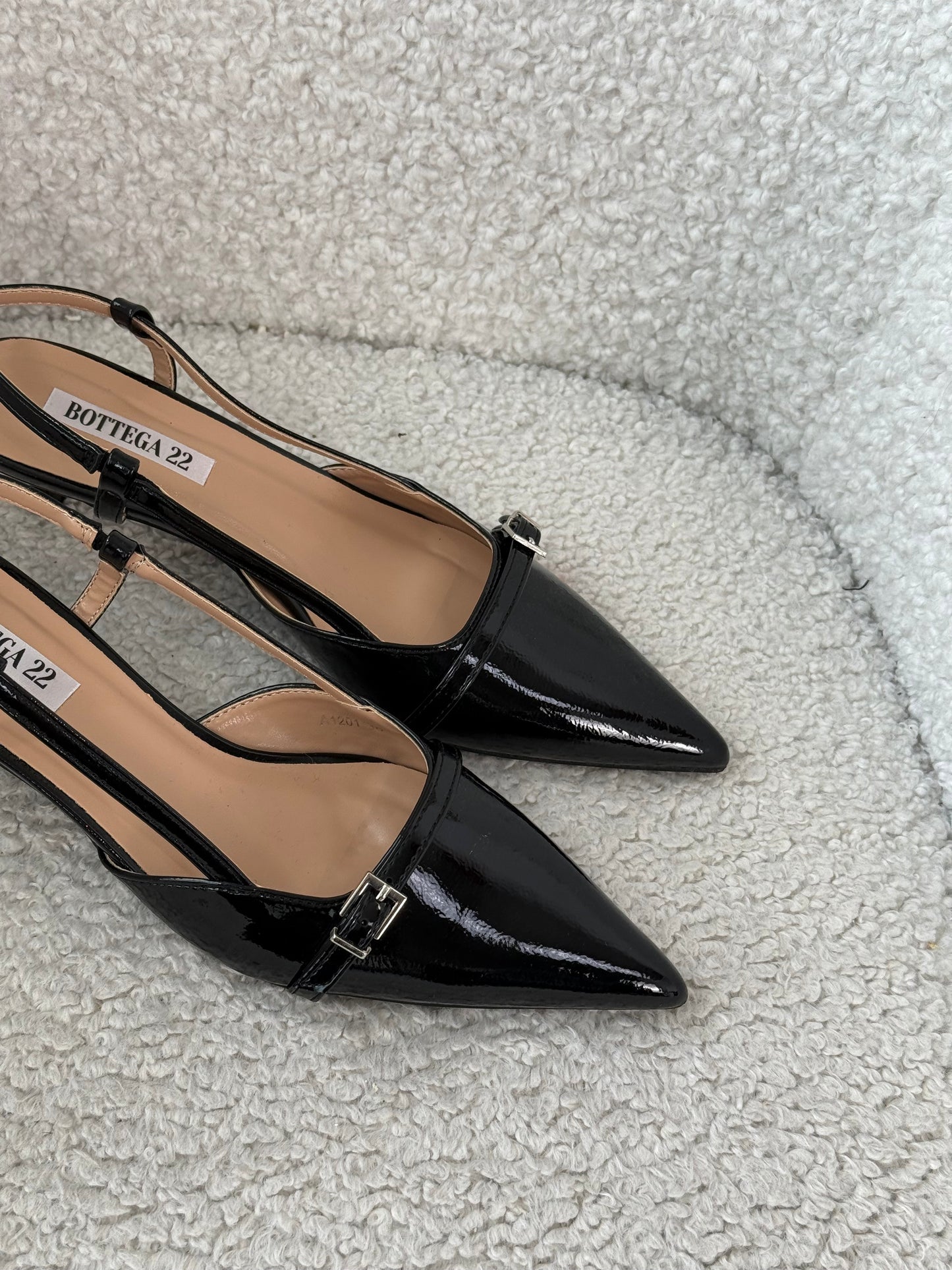Slingback lucide nere