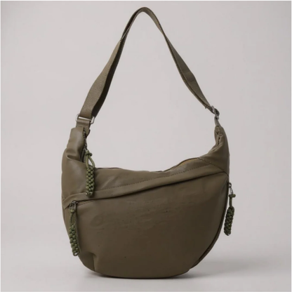NARA™ | Borsa a Mezzaluna Effetto Crinkle