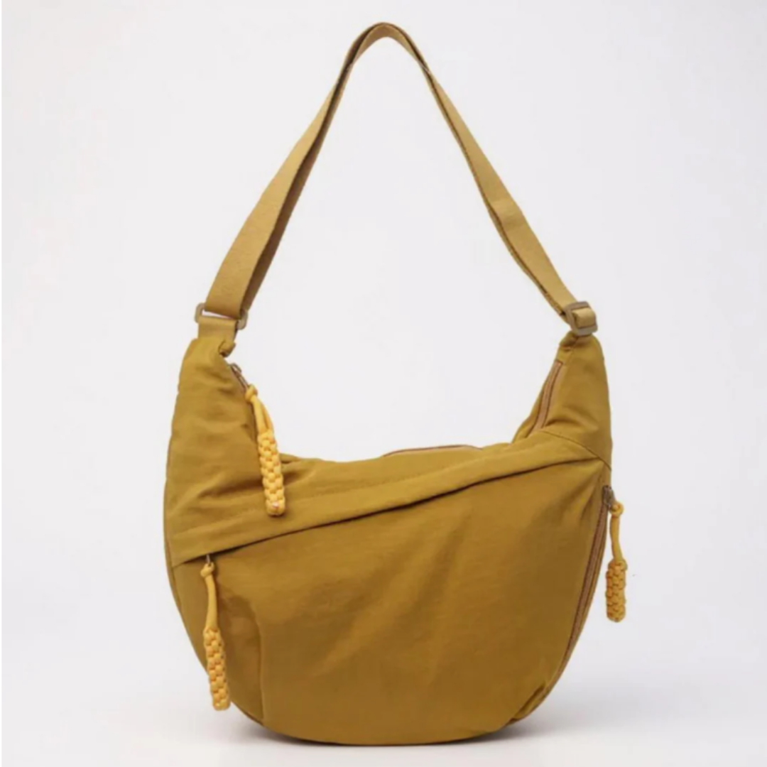 NARA™ | Borsa a Mezzaluna Effetto Crinkle