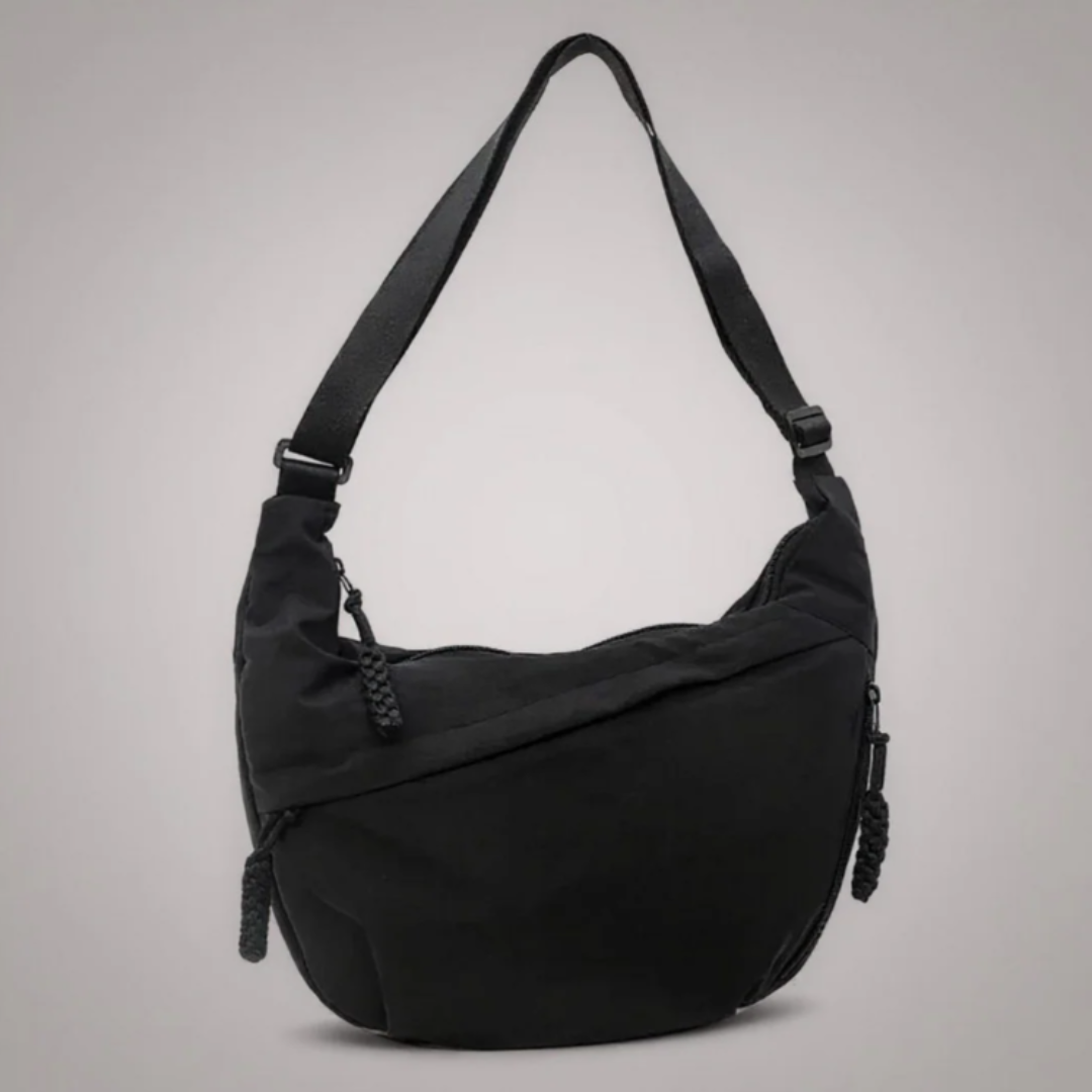 NARA™ | Borsa a Mezzaluna Effetto Crinkle