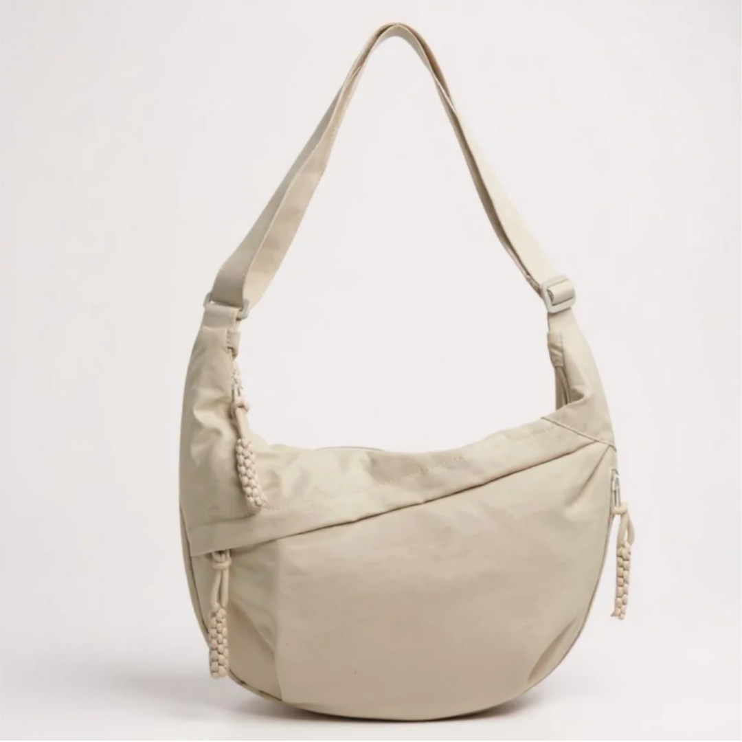NARA™ | Borsa a Mezzaluna Effetto Crinkle