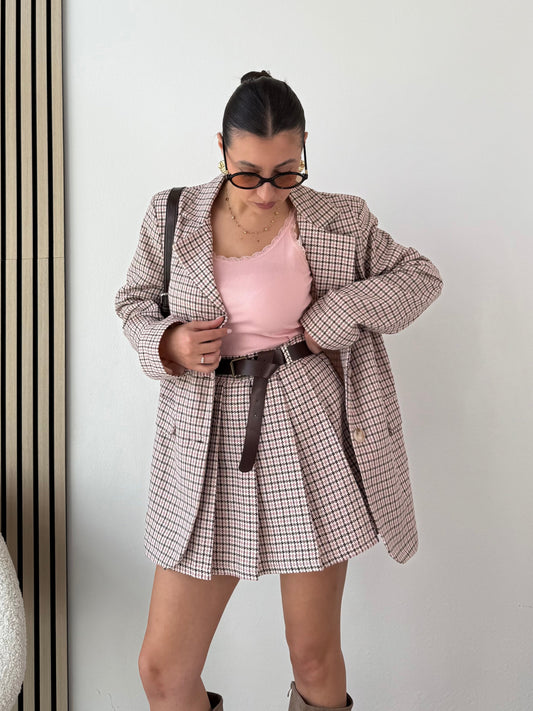 Blazer a quadri inglese