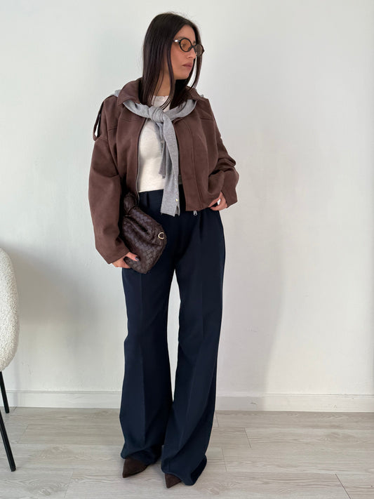 Pantaloni palazzo blu