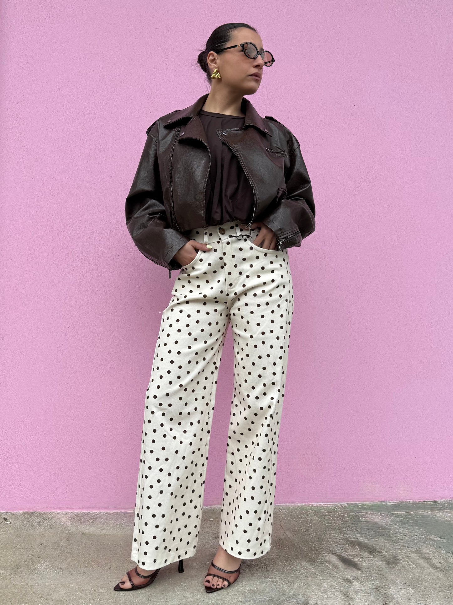 Jeans a pois