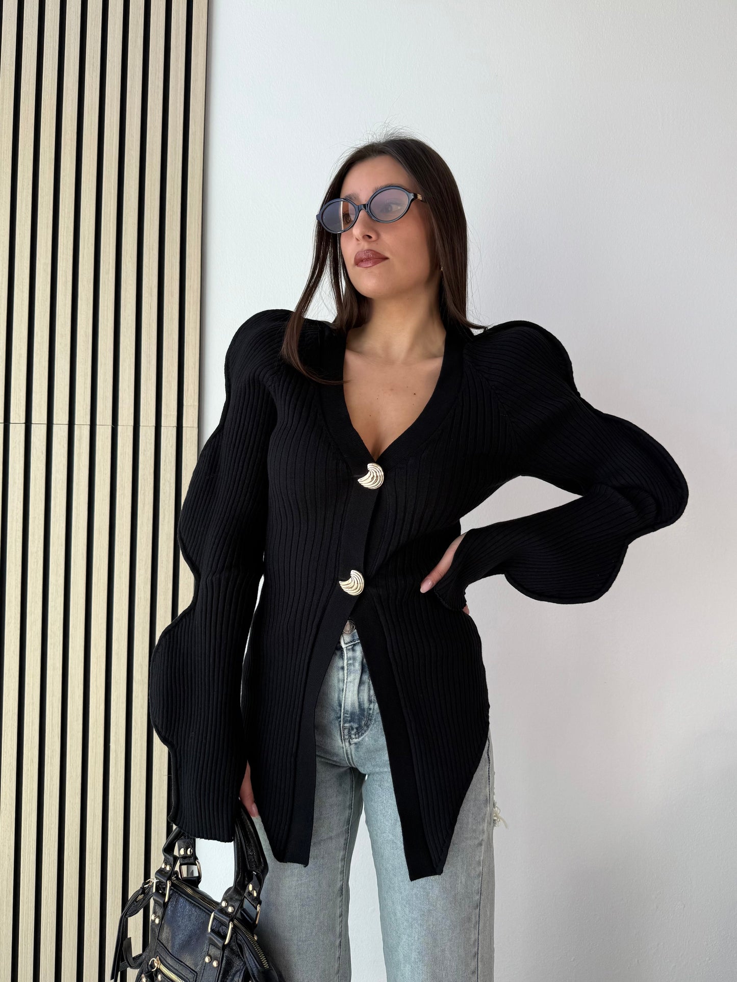Cardigan WAVES nero