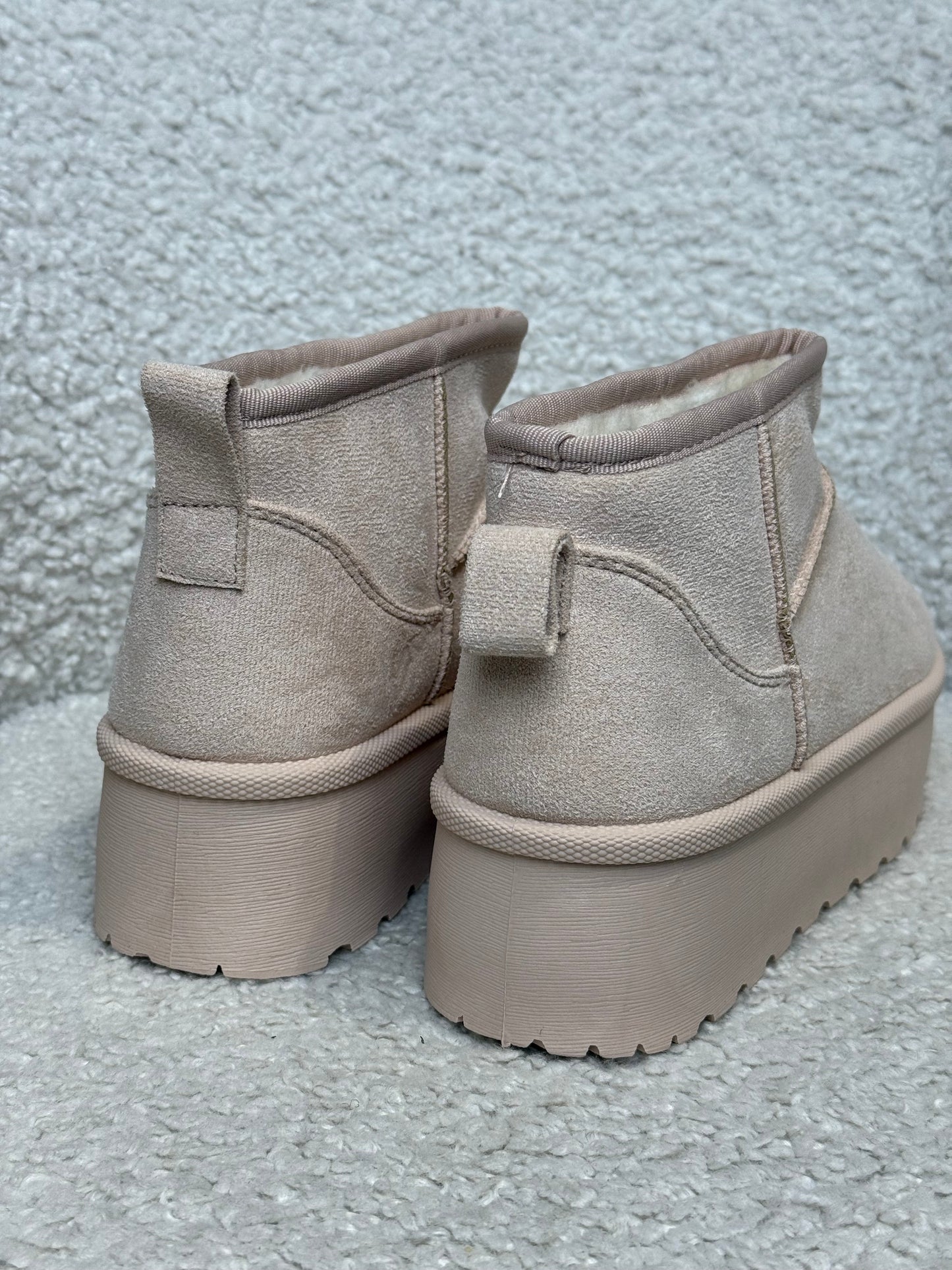 Ultra mini platform Beige