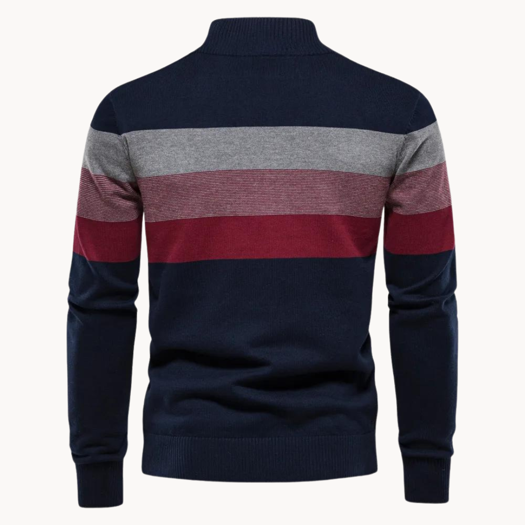 Rook - Maglione da uomo con zip a un quarto