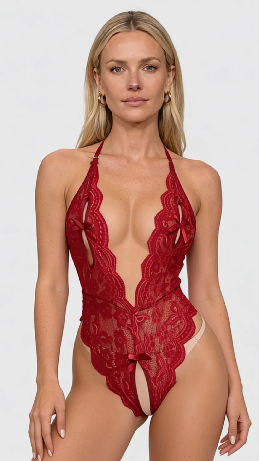 Body Lila Ricamato