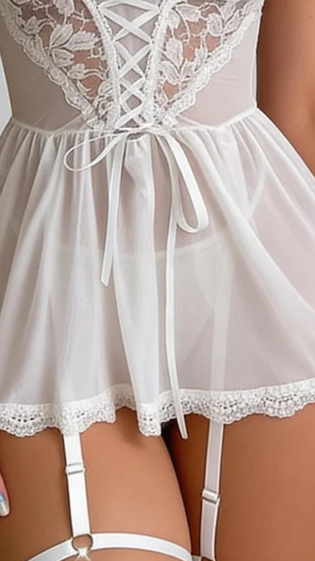 Camicia da notte Nova Elegant con motivo floreale