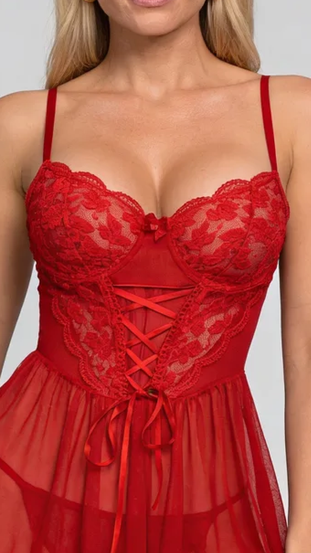 Camicia da notte Nova Elegant con motivo floreale