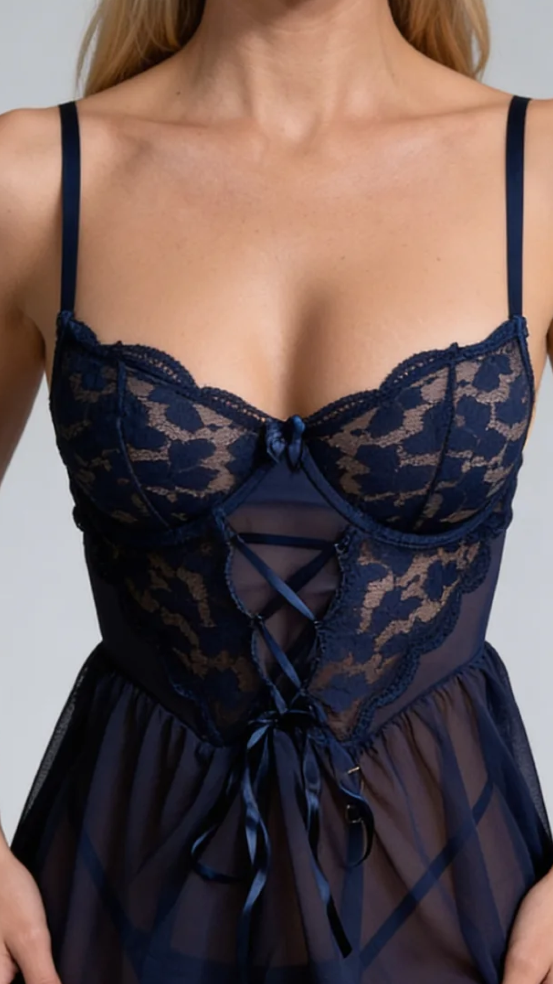 Camicia da notte Nova Elegant con motivo floreale