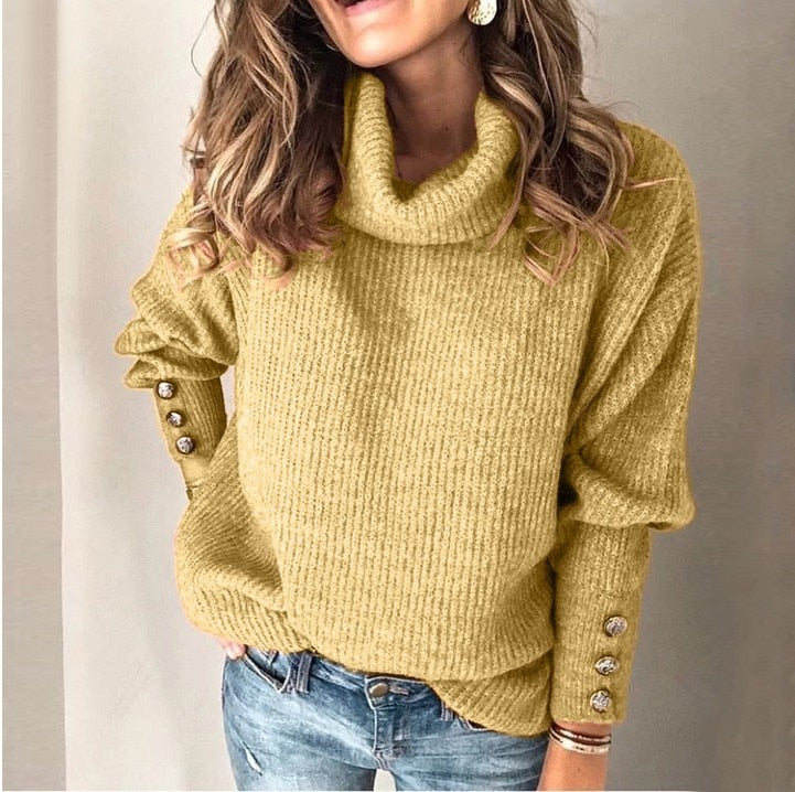 Noelani - Leggero Maglione Donna Collo Alto