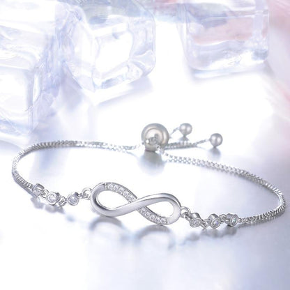 Chic Rose Gold Adjustable Infinity Bracelet
