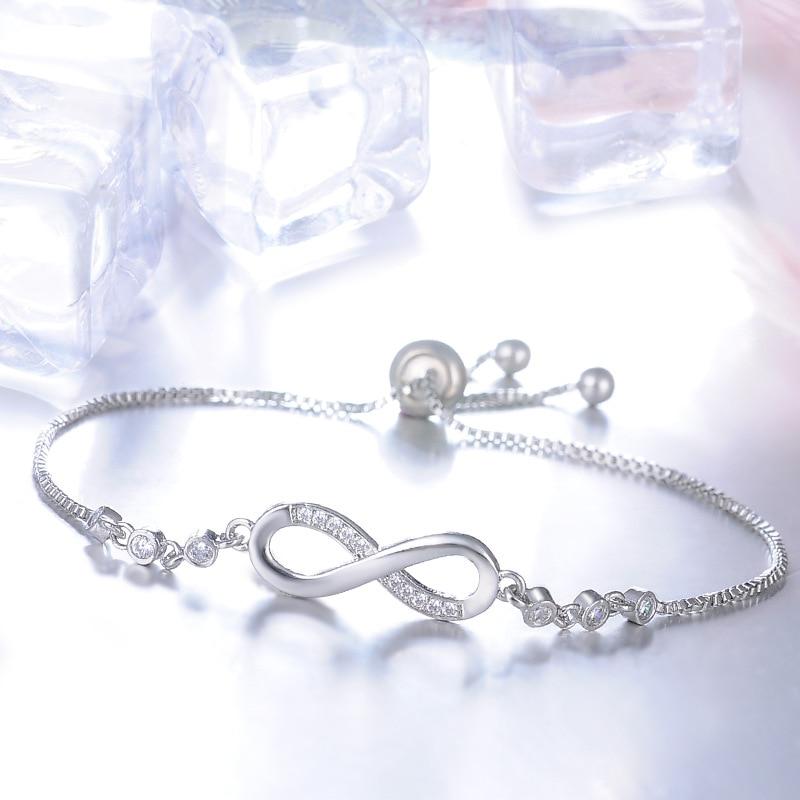 Chic Rose Gold Adjustable Infinity Bracelet