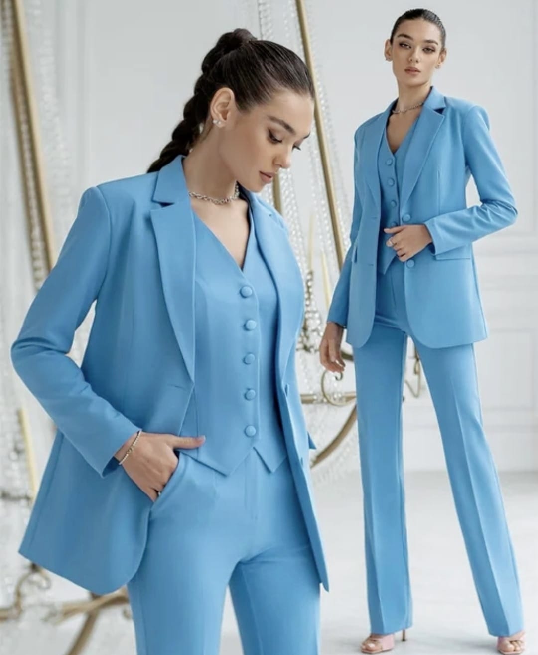Tailleur "Safira" (Giacca + Pantalone + Gilet)