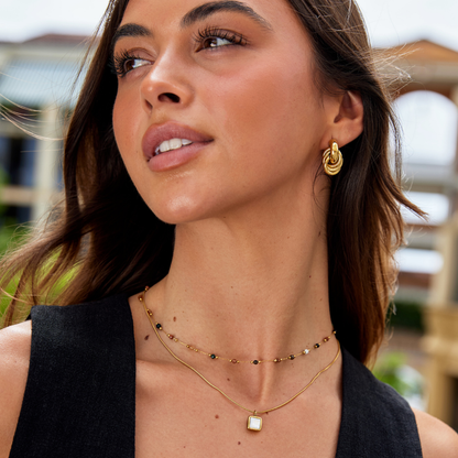 Minimal Necklace with Stone