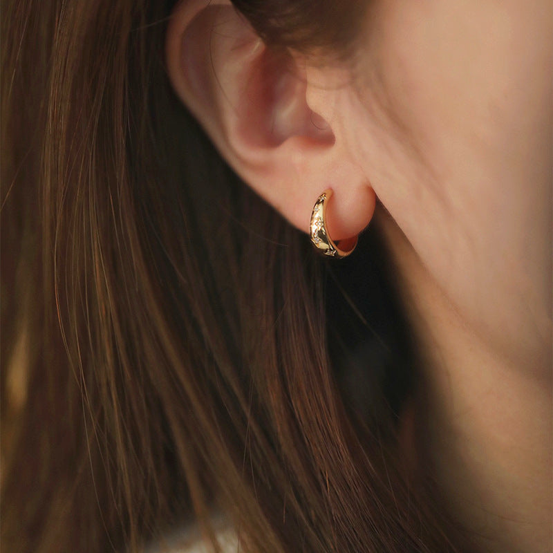 Orecchini lusso in oro e argento