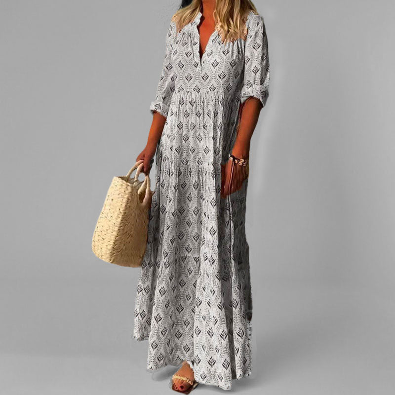 Kaelen - Leggera Camicia di Cotone con Scollo a V