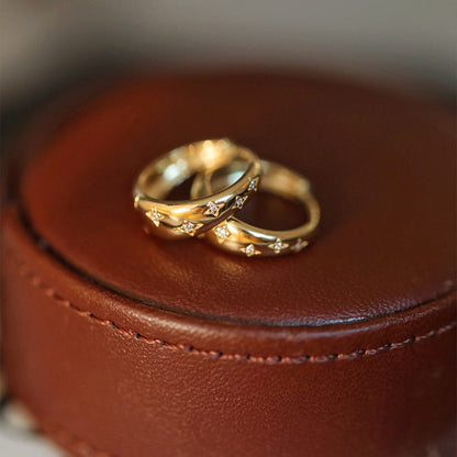 Orecchini lusso in oro e argento