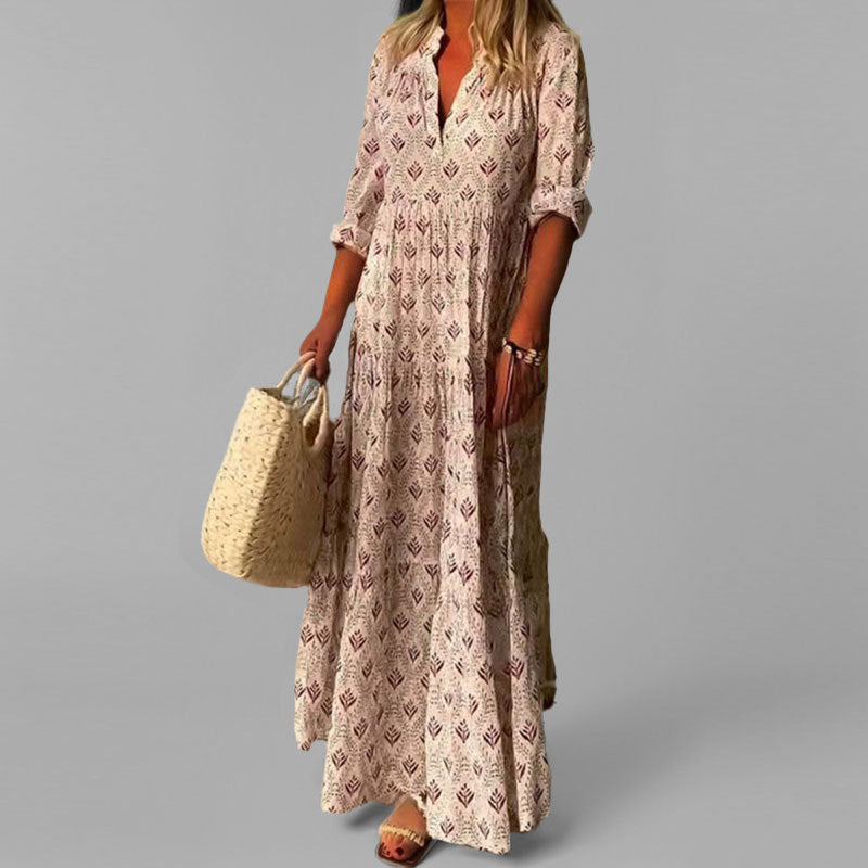 Kaelen - Leggera Camicia di Cotone con Scollo a V