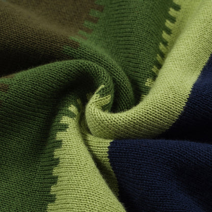 Polo a maglia con strisce sfumate anni '60 da uomo – Camicia a maniche corte con pannello verticale in stile Mod