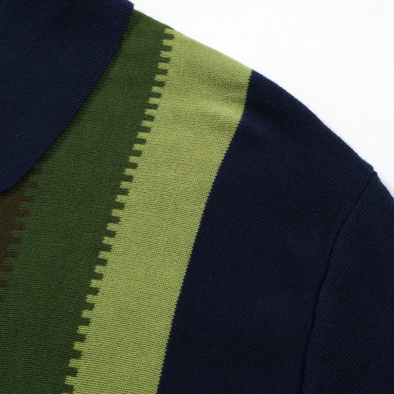 Polo a maglia con strisce sfumate anni '60 da uomo – Camicia a maniche corte con pannello verticale in stile Mod