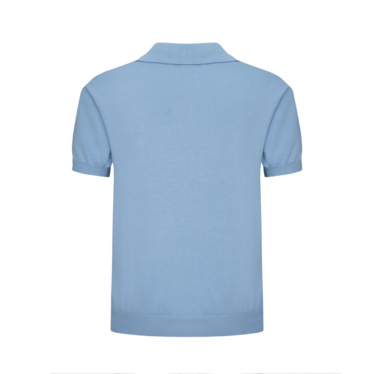 Polo da uomo in maglia a righe mod azzurro cielo – Camicia a maniche corte vintage anni '60