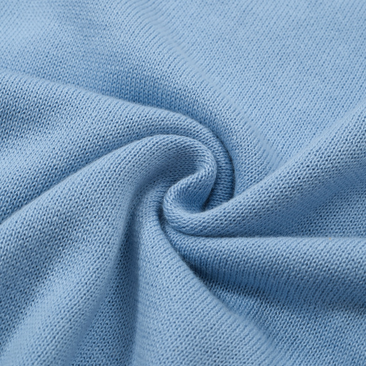 Polo da uomo in maglia a righe mod azzurro cielo – Camicia a maniche corte vintage anni '60