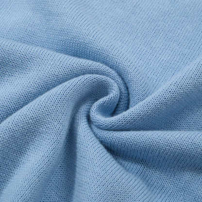 Polo da uomo in maglia a righe mod azzurro cielo – Camicia a maniche corte vintage anni '60