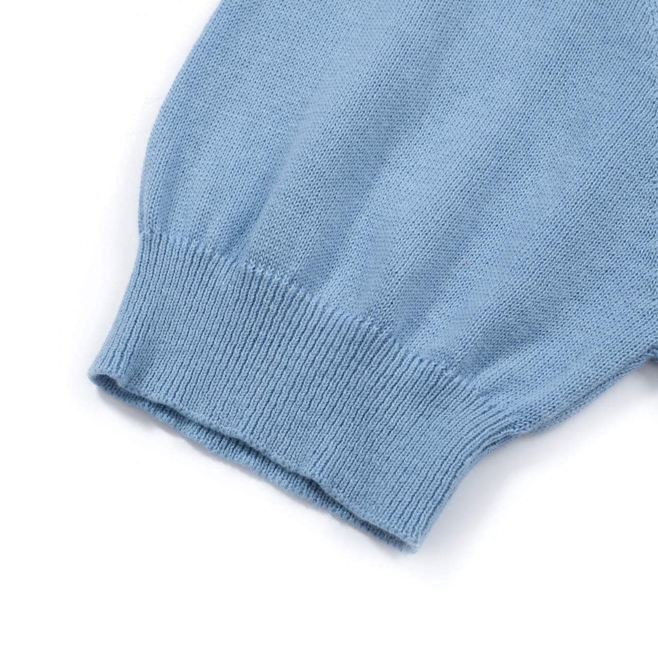Polo da uomo in maglia a righe mod azzurro cielo – Camicia a maniche corte vintage anni '60