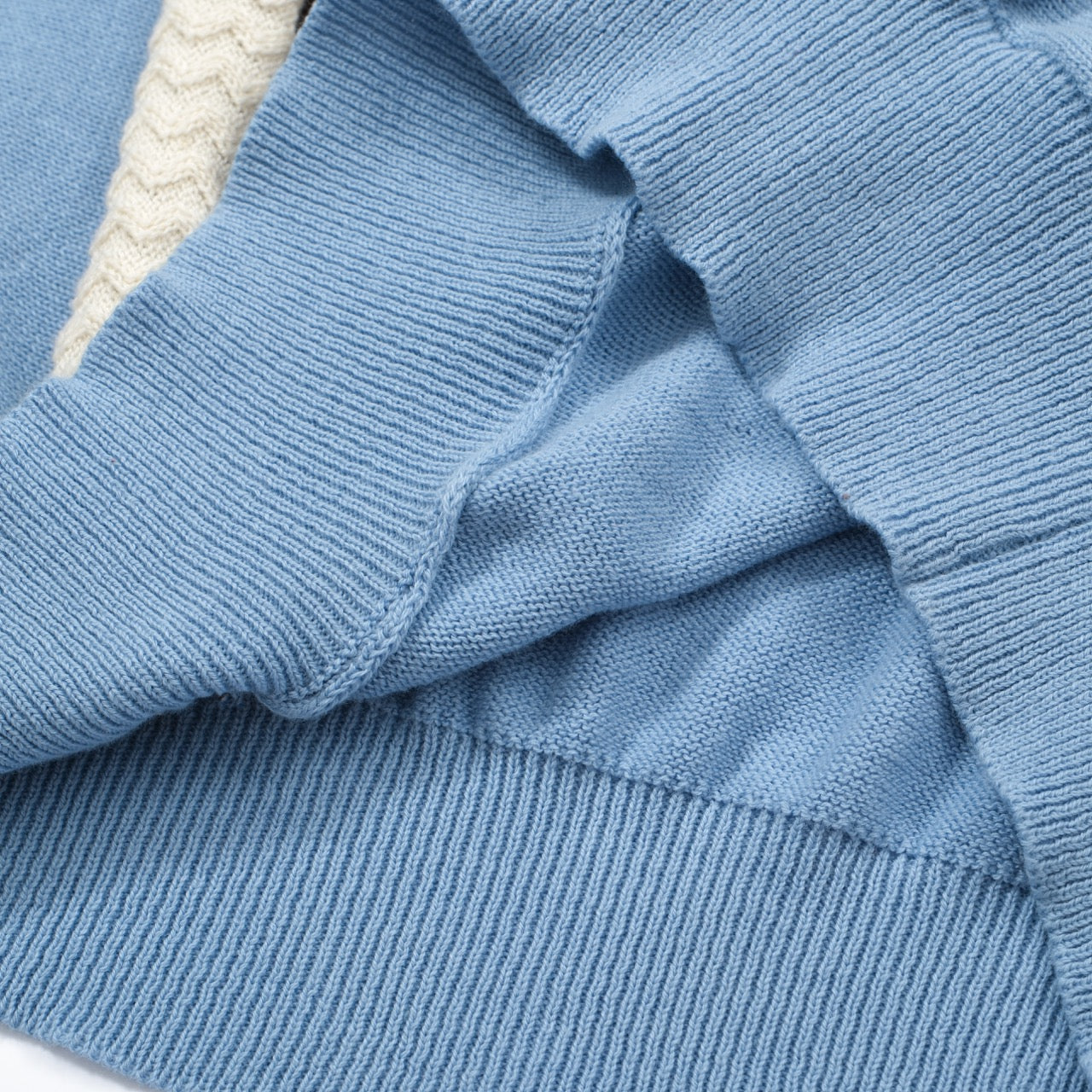 Polo da uomo in maglia a righe mod azzurro cielo – Camicia a maniche corte vintage anni '60