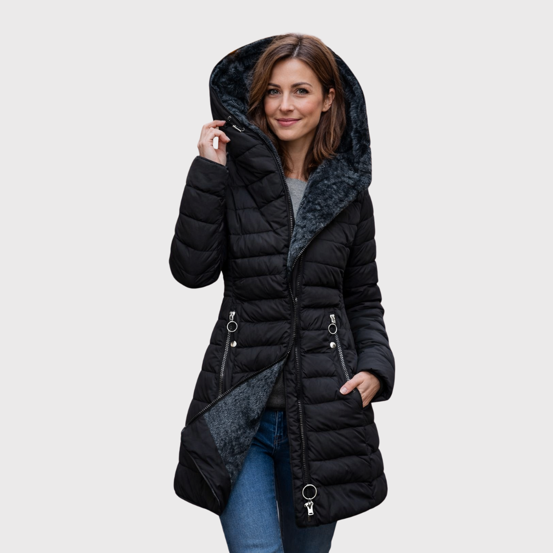 Alessina™ | Cappotto imbottito impermeabile con cappuccio