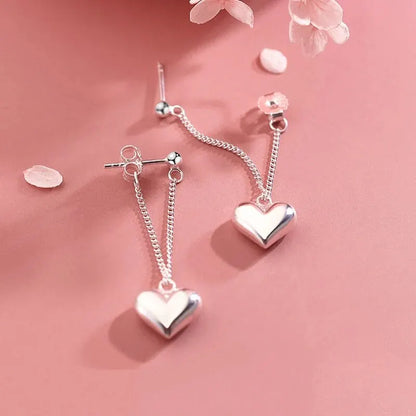 Antique Geometric Heart Hoop Earrings