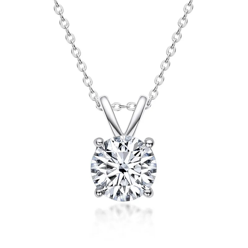 Exclusive Sterling Silver Moissanite Necklace