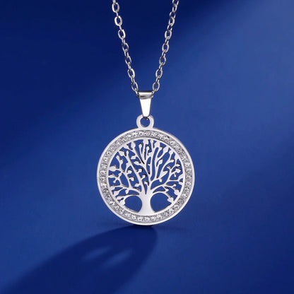 Round Luminous Tree of Life Pendant