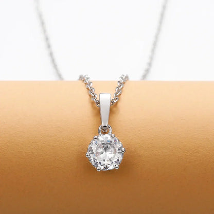 Classic Necklace with Zirconia Pendant