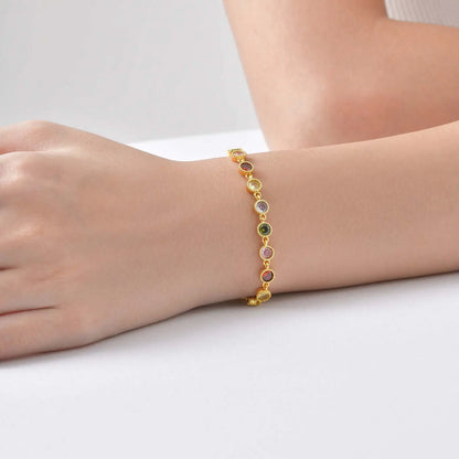 Luminous Rainbow Charm Bracelet