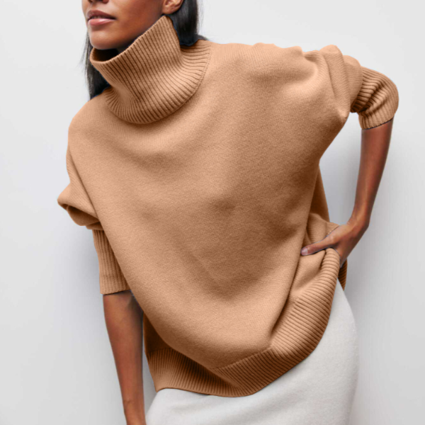 Aponi - Comodo Maglione Donna Collo Alto