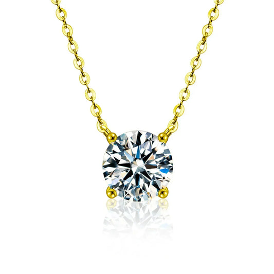 Collana Placcata Oro con Zirconi