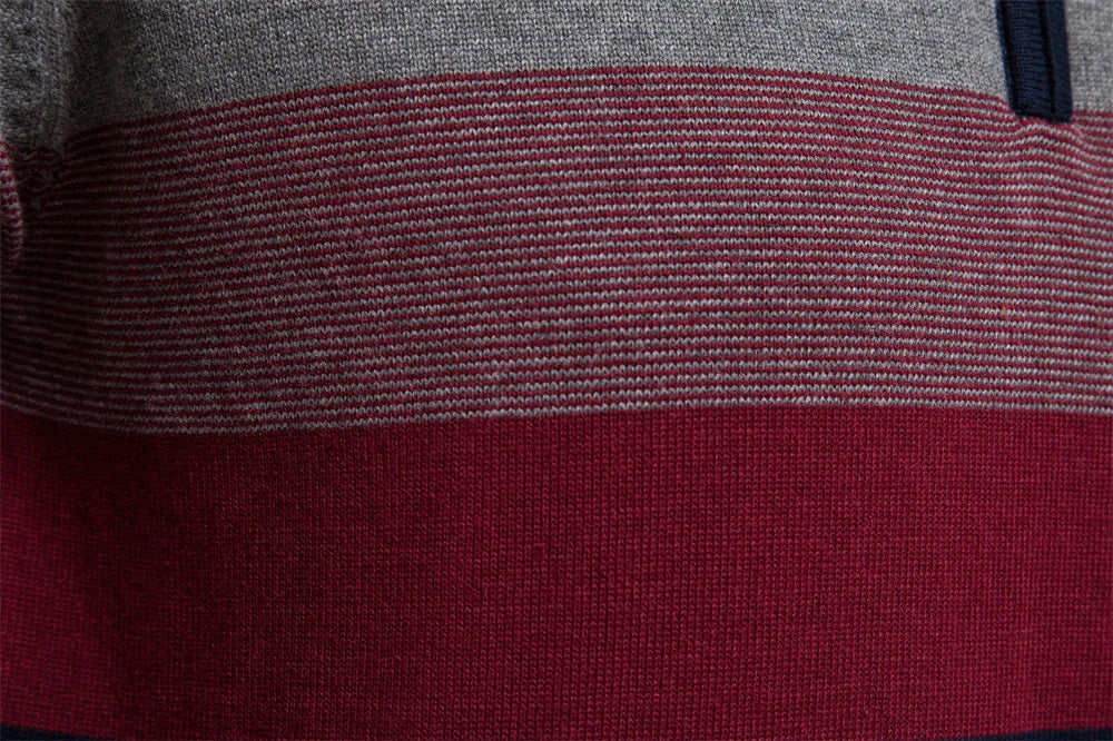 Rook - Maglione da uomo con zip a un quarto