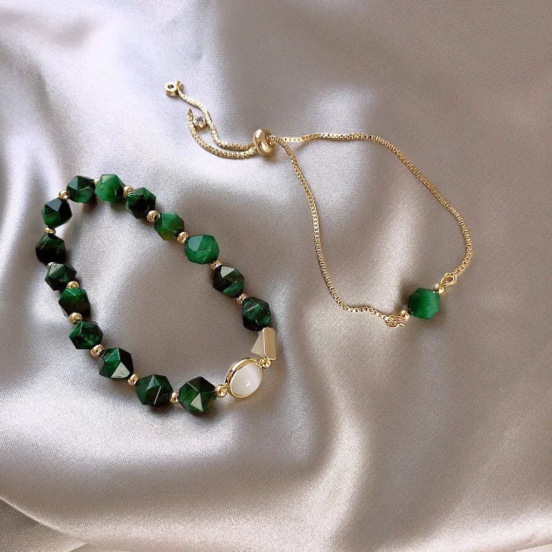 Elegant Green Bracelets Set