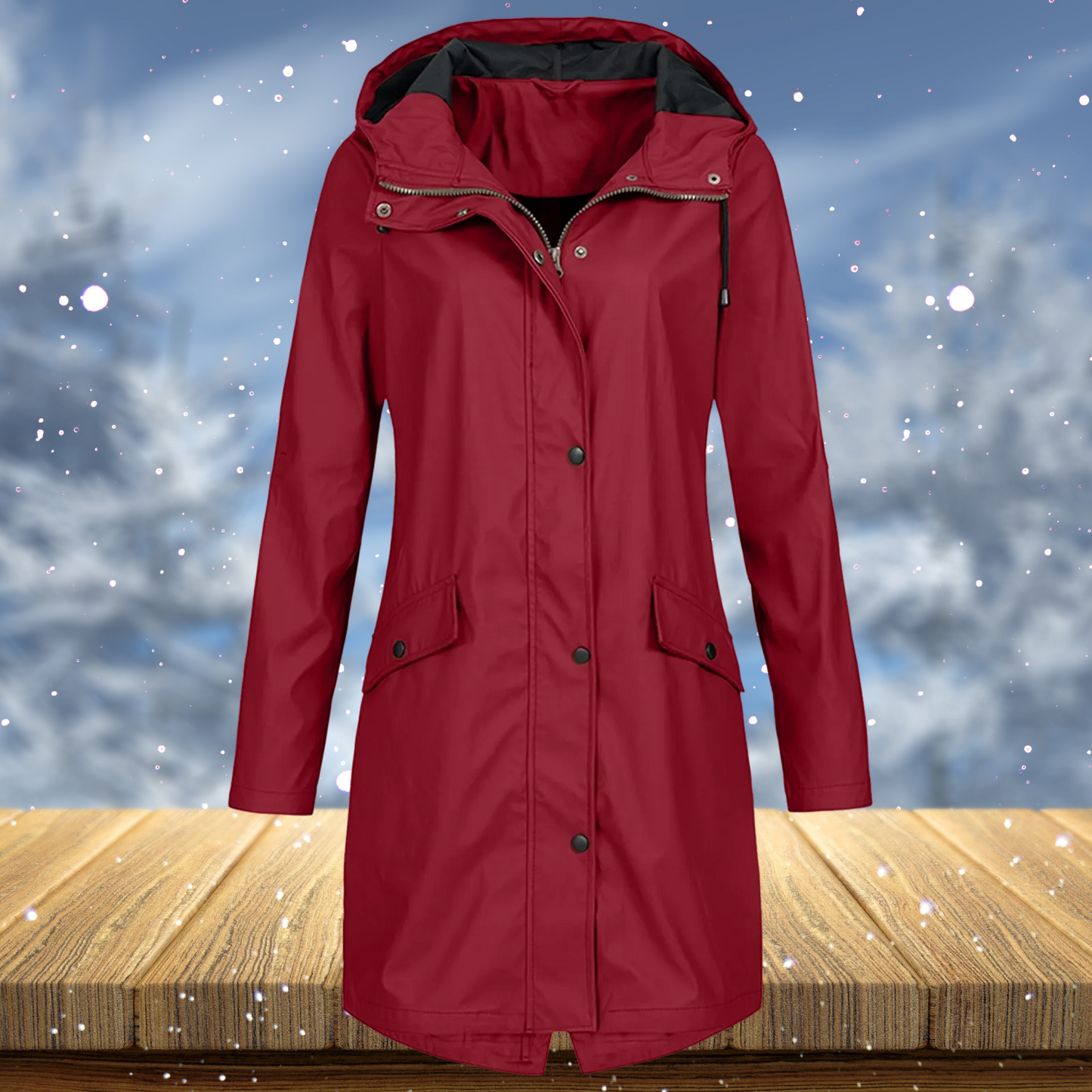 Zenith - Cappotto impermeabile lungo e antivento