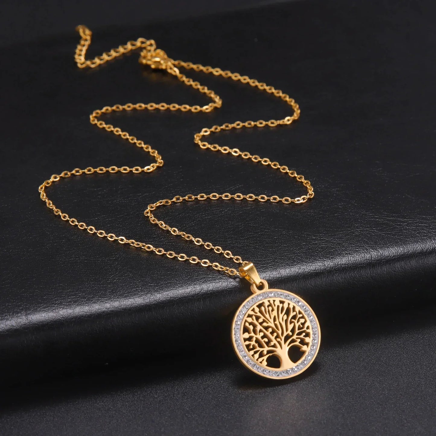 Round Luminous Tree of Life Pendant