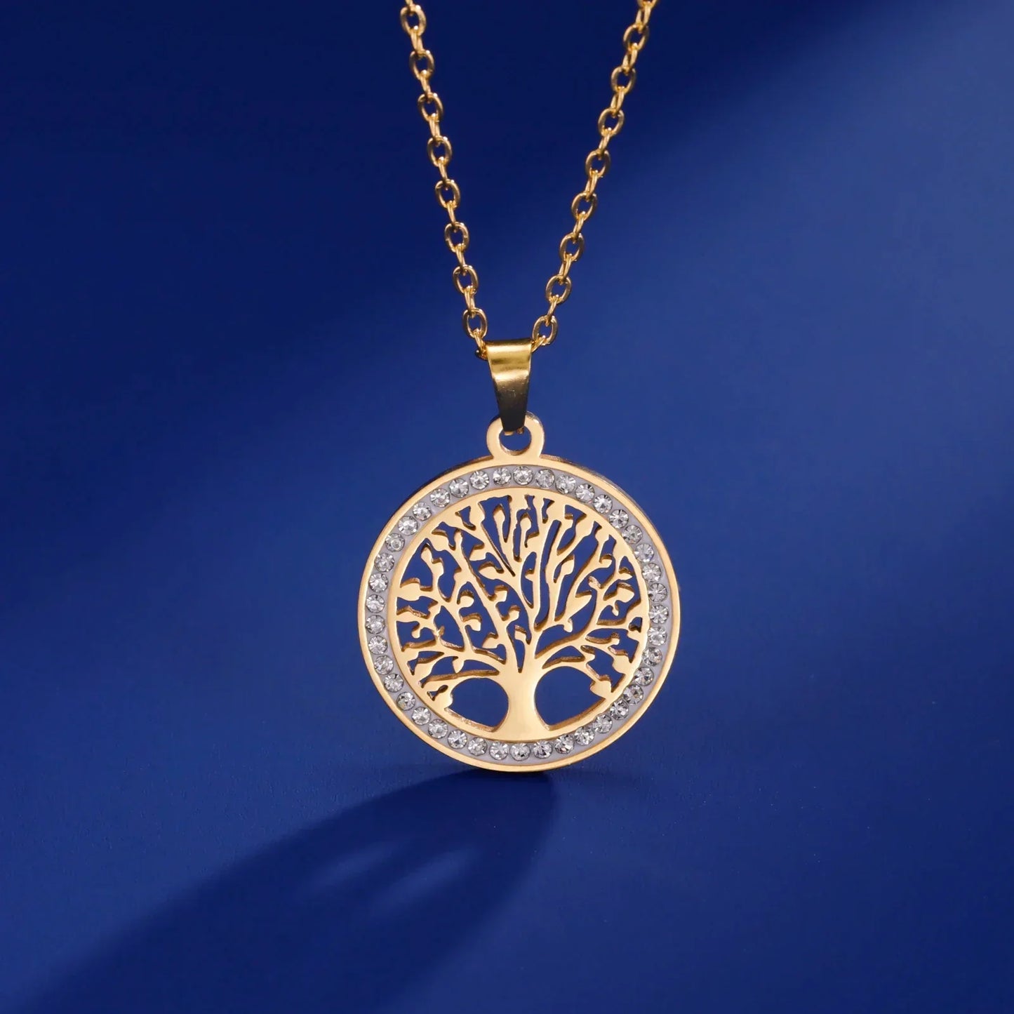 Round Luminous Tree of Life Pendant